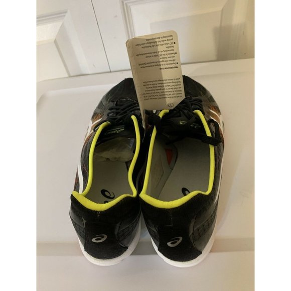 New Asics G604Y Gunlap Black White Track And Field Shoes Men's US‎ 10 - Picture 5 of 8